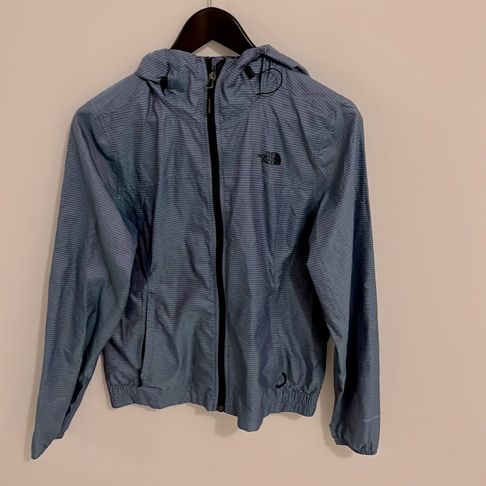 The North Face Blue Hooded Windbreaker Jacket